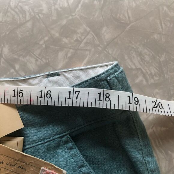 Linen Cropped Pants Sz 16 - Picture 7 of 11